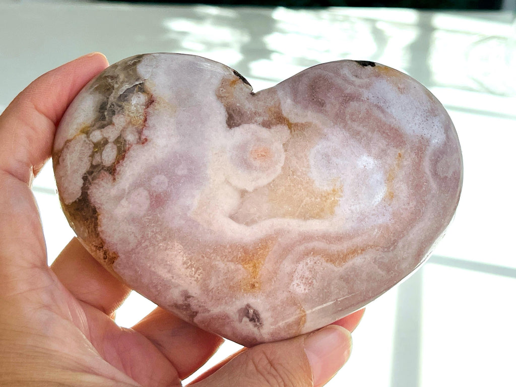 Gorgeous Pink Amethyst Heart, Lilac Pink Amethyst, Crystal Heart, Crystal Gift, Healing Crystal