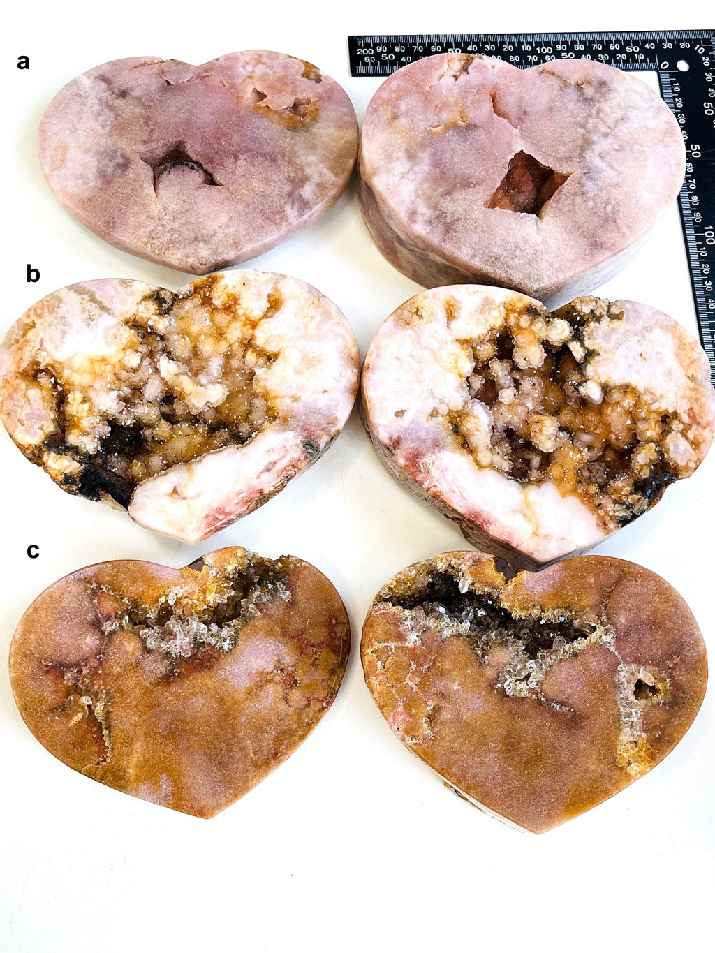 2-3kg Paired Pink Amethyst Heart
