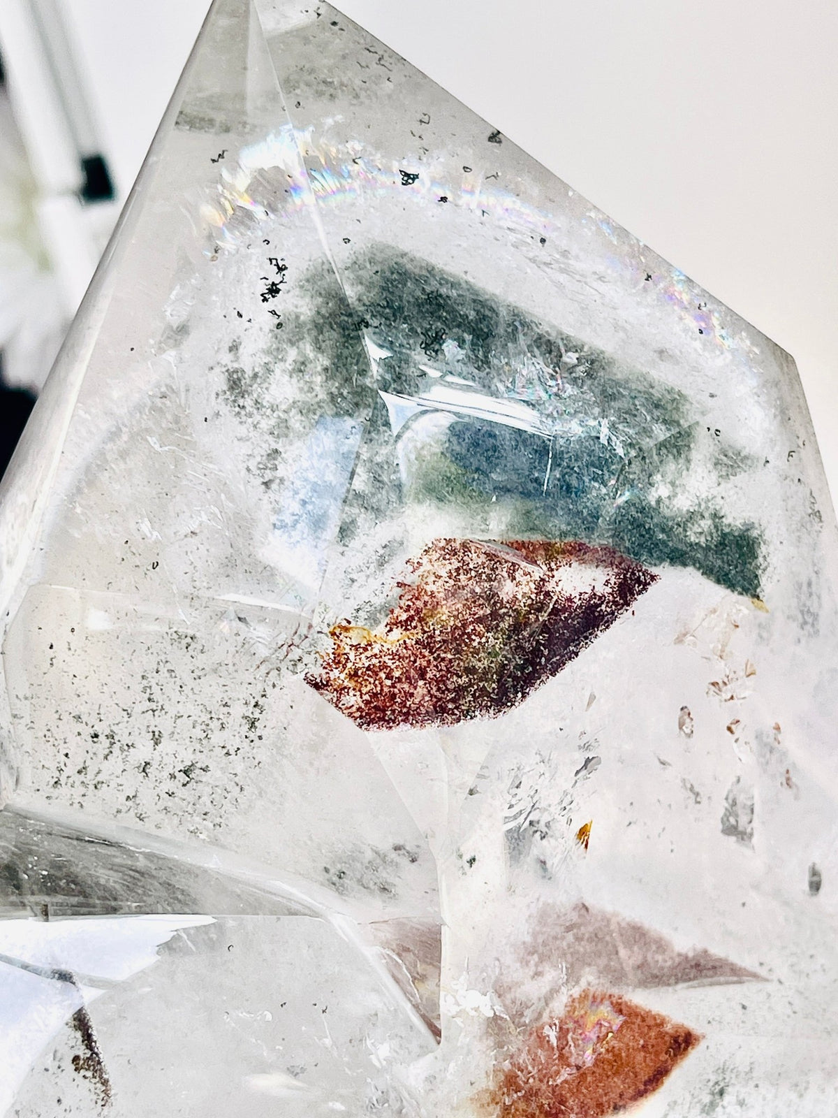 Extra Large Brazilian Garden Quartz on Custom Stand | Museum-Grade Lodolite Scenic Quartz | Natural Earth Architecture Statement Piece - Million Years Crystal
