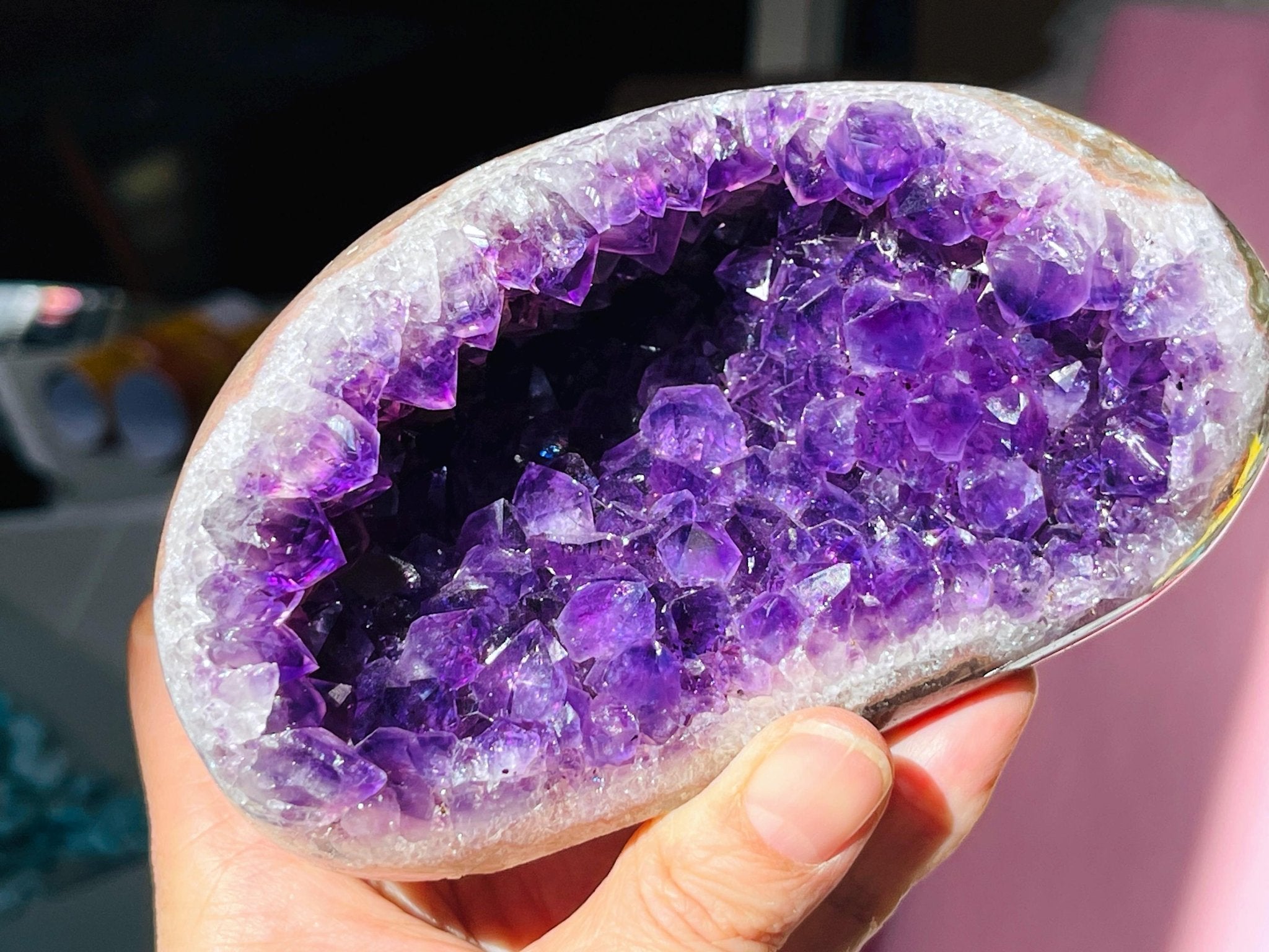 Extraordinary Amethyst Geode Crystal, Amethyst formation, Amethyst Display, Amethyst Specimen Crystal Gift, Unique Gift - Million Years Crystal