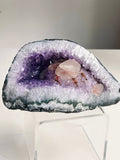 Extraordinary Amethyst Geode Crystal with Calcite from Uruguay - Million Years Crystal