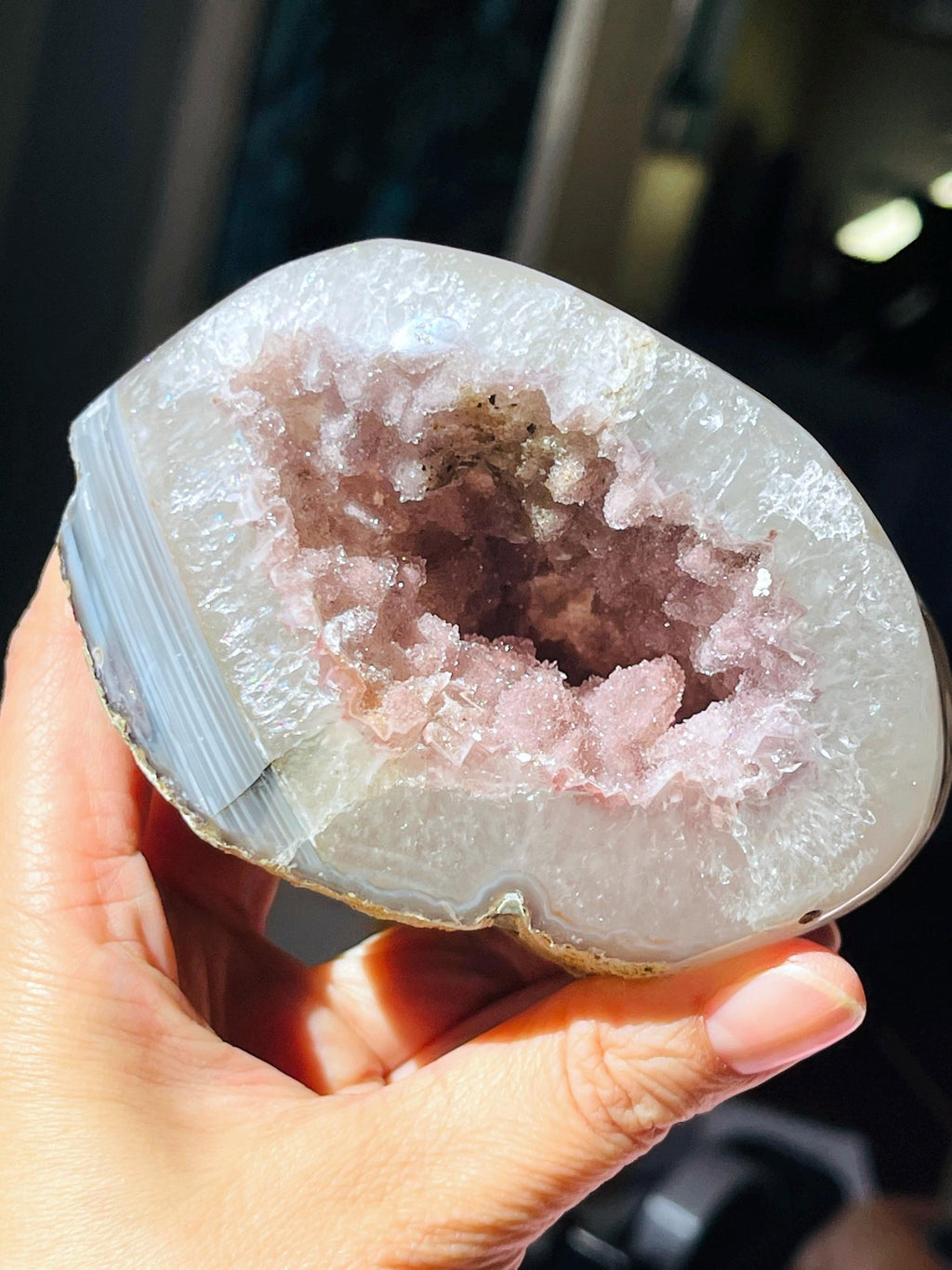 Extraordinary Rainbow Sugar Druzy Amethyst Geode Crystal, Amethyst formation, Amethyst Display, Amethyst Specimen Crystal Gift, Unique Gift - Million Years Crystal