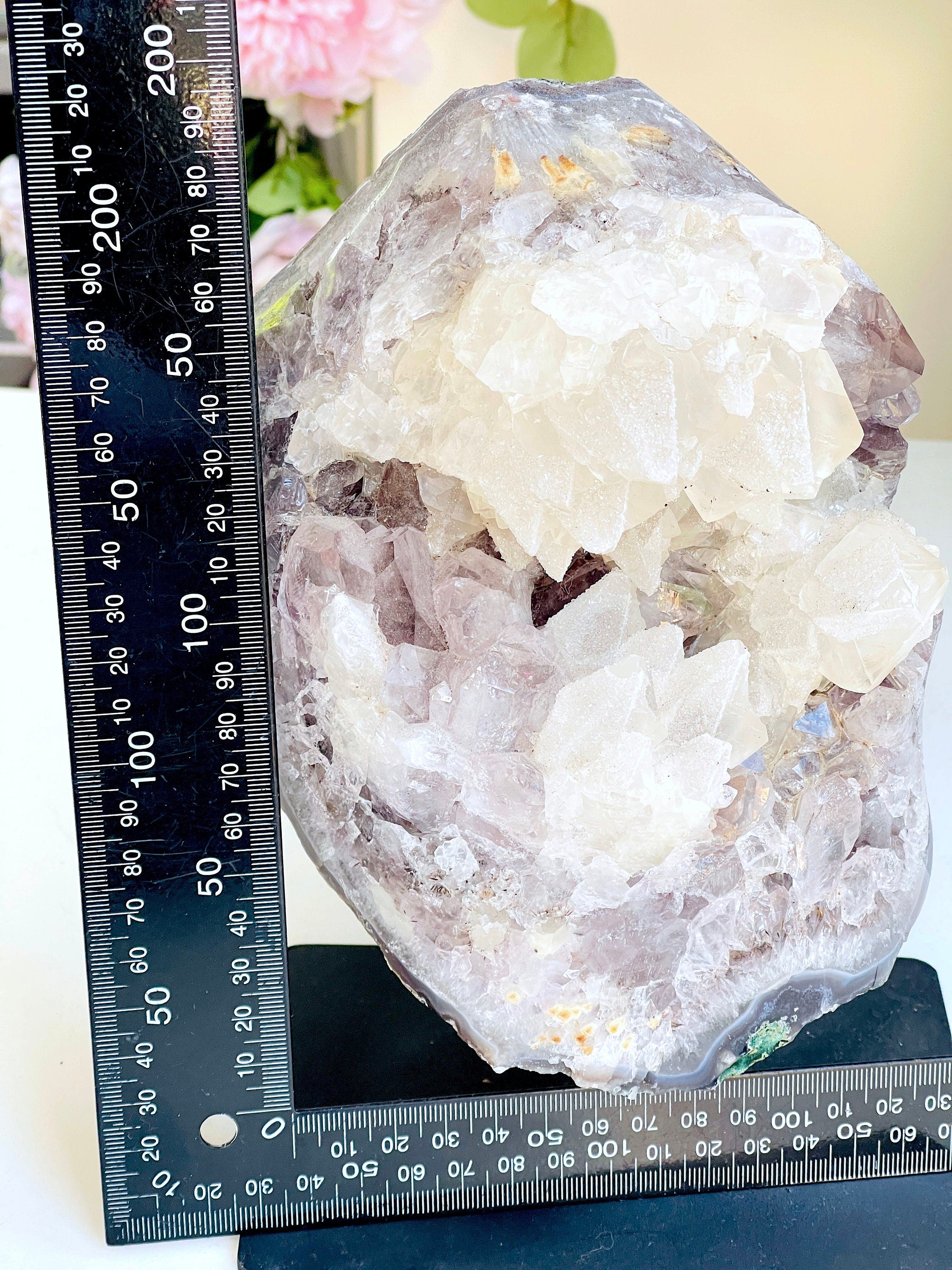 3.6kg Exquisite Amethyst with Calcite Mineral Specimen, Special Calcite & Amethyst Specimen, Calcite Specimen, Amethyst Mineral Specimen