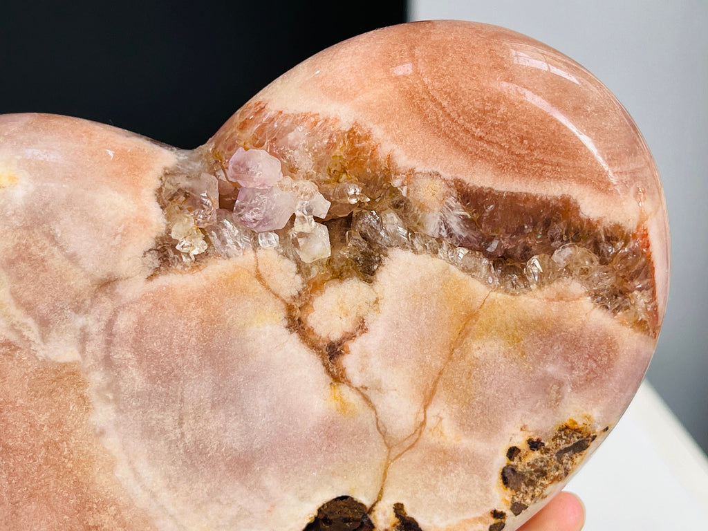 Pink Amethyst, High Quality Pink Amethyst Heart, Pink Amethyst Crystal Heart, Crystal Heart, Crystal Gift, Healing Crystal