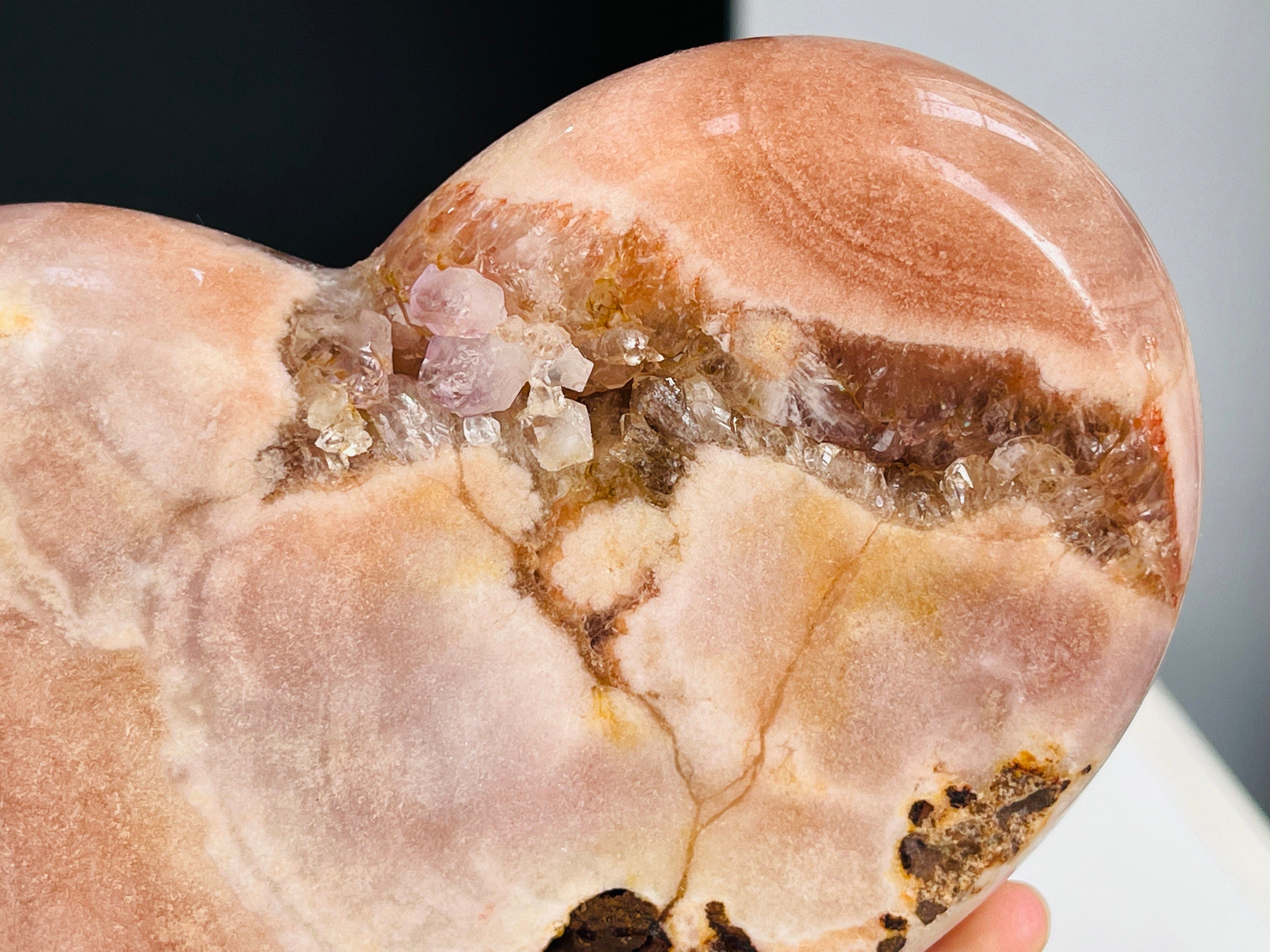 Pink Amethyst, High Quality Pink Amethyst Heart, Pink Amethyst Crystal Heart, Crystal Heart, Crystal Gift, Healing Crystal