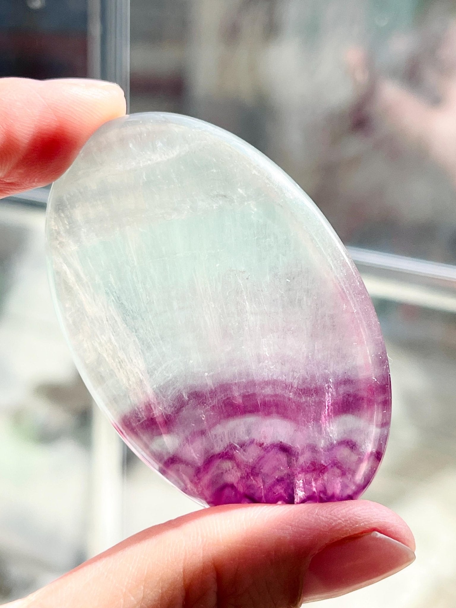 Fluorite Palmstone - Million Years Crystal