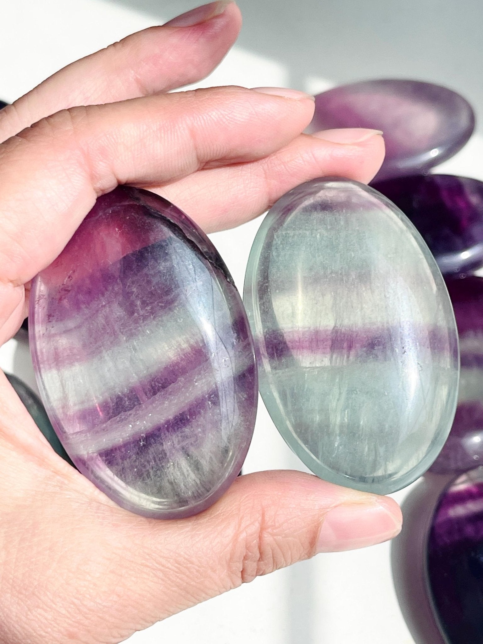 Fluorite Palmstone - Million Years Crystal