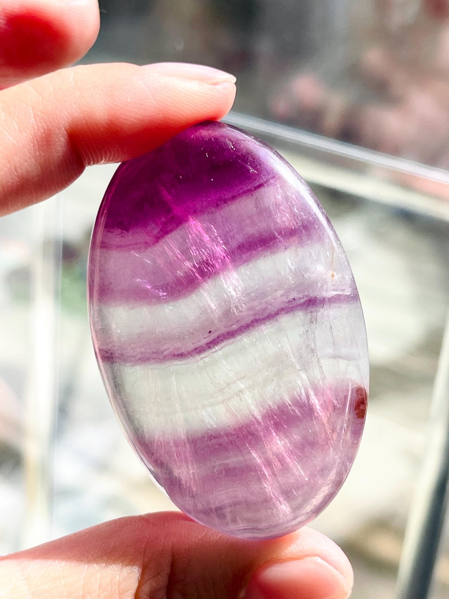 Fluorite Palmstone - Million Years Crystal