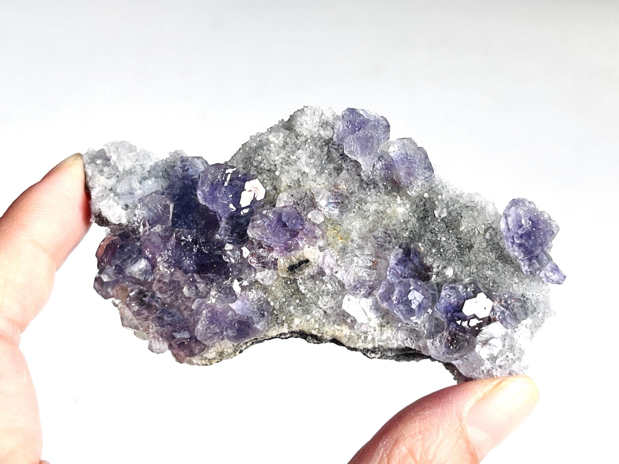 Fluorite with Quartz Specimen, Gorgeous Fujian Fluorite with Quartz - Million Years Crystal