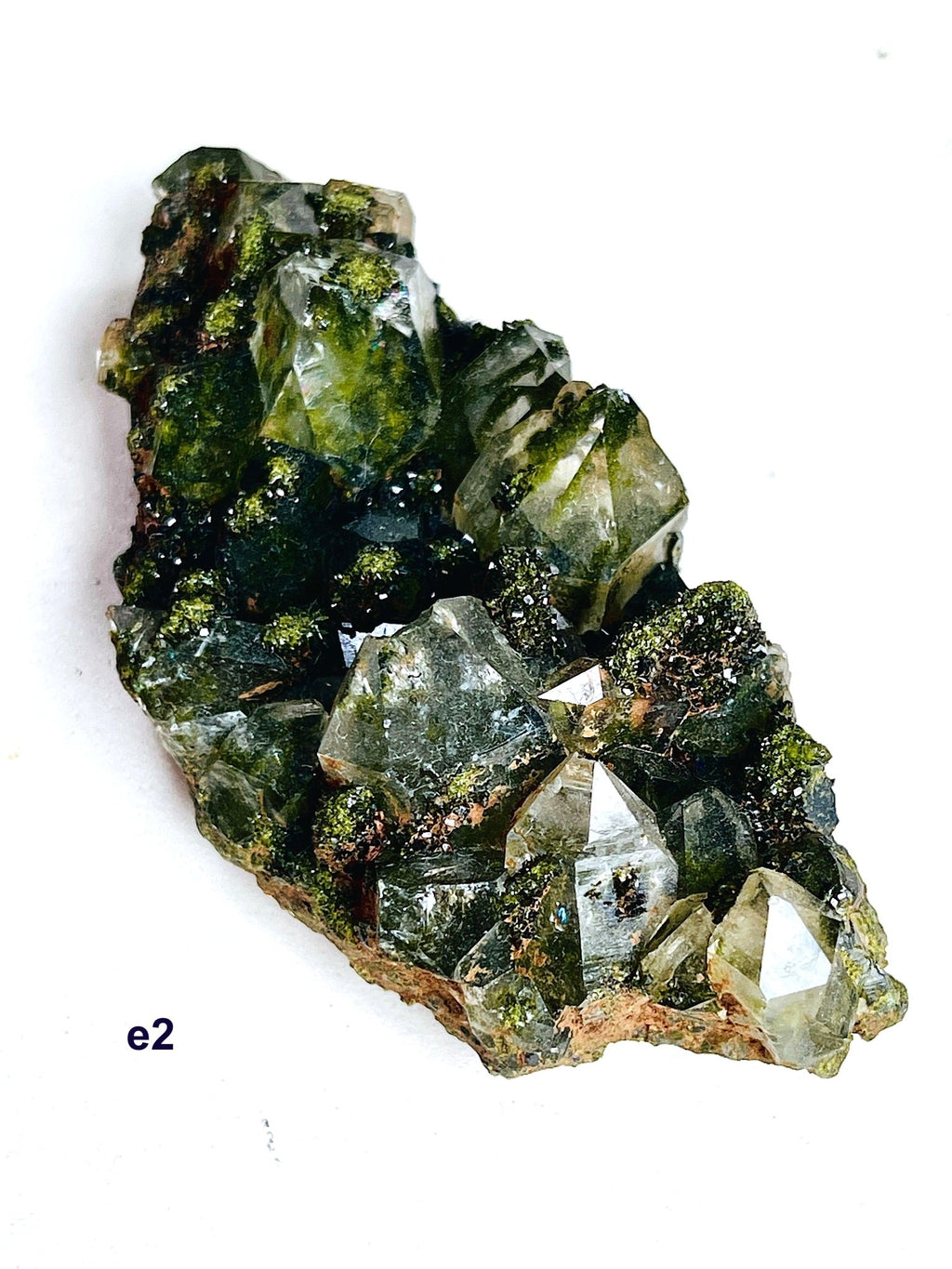 Forest Epidote with Quartz Specimen – Hakkari, Turkey - Million Years Crystal