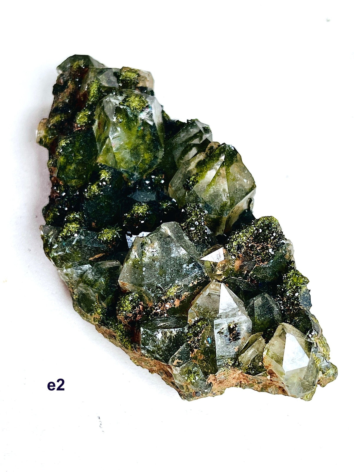 Forest Epidote with Quartz Specimen – Hakkari, Turkey - Million Years Crystal