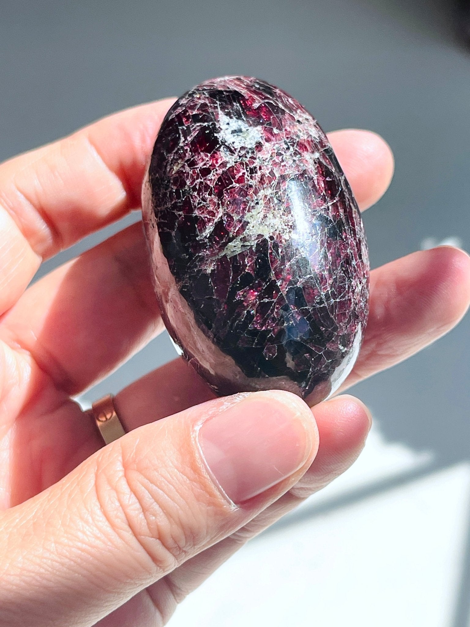 Gemy Garnet Crystal Shiva, Garnet Shiva Lingam, High Quality Garnet Crystal, Crystal Gift, Healing Crystal 11 - Million Years Crystal