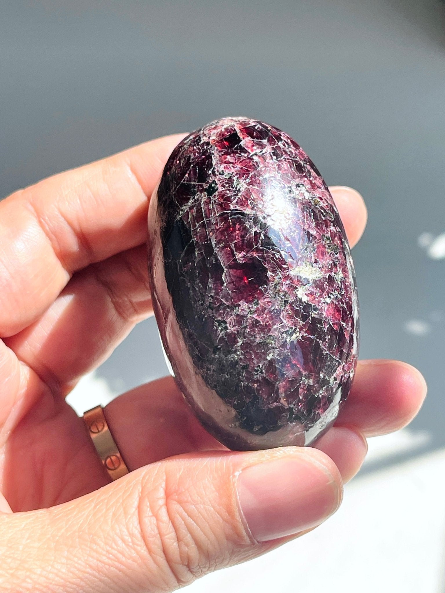 Gemy Garnet Crystal Shiva, Garnet Shiva Lingam, High Quality Garnet Crystal, Crystal Gift, Healing Crystal 11 - Million Years Crystal