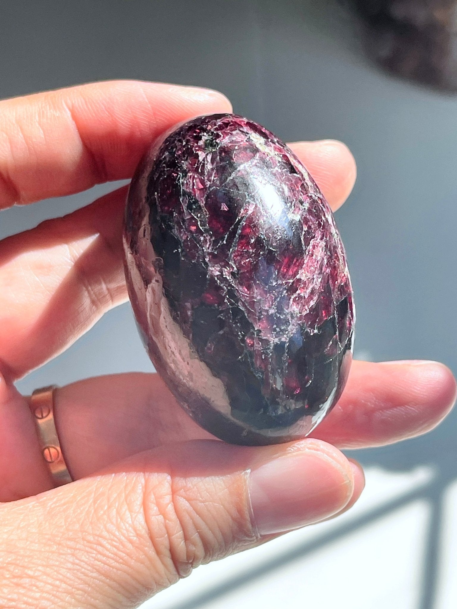Gemy Garnet Crystal Shiva, Garnet Shiva Lingam, High Quality Garnet Crystal, Crystal Gift, Healing Crystal 12 - Million Years Crystal