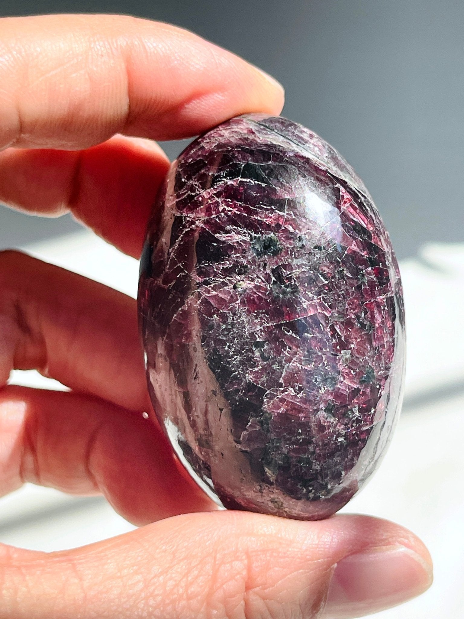Gemy Garnet Crystal Shiva, Garnet Shiva Lingam, High Quality Garnet Crystal, Crystal Gift, Healing Crystal 9 - Million Years Crystal