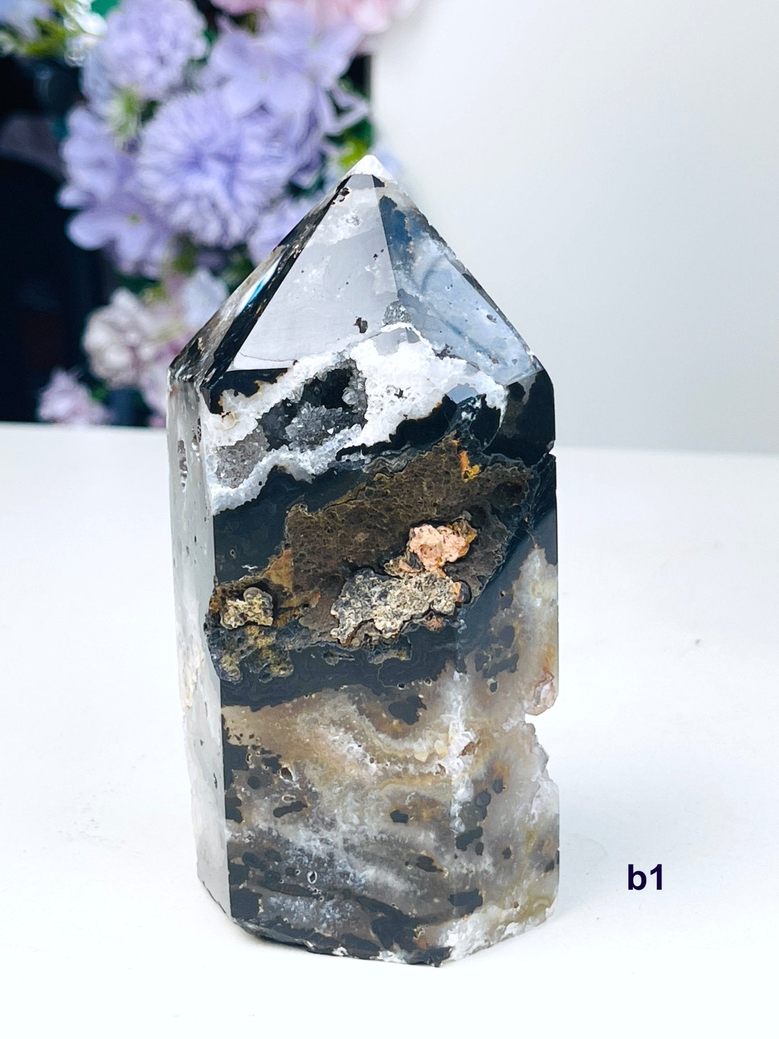 Gothic Jasper Tower | Chunky Crystal Point | Dark Witchy Aesthetic - Million Years Crystal