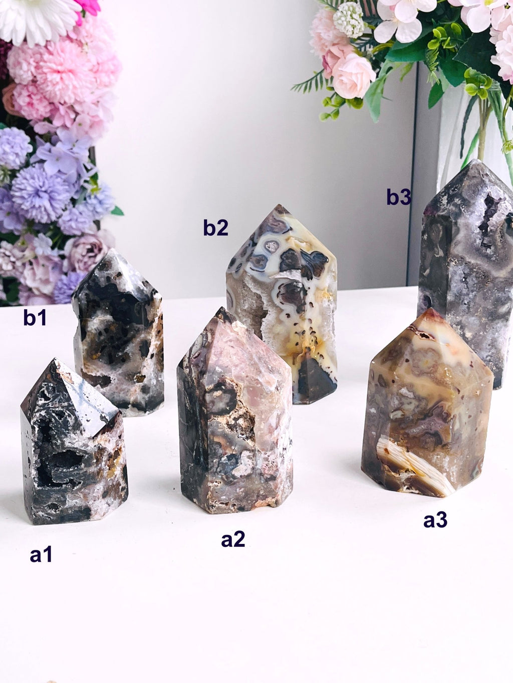 Gothic Jasper Tower | Chunky Crystal Point | Dark Witchy Aesthetic - Million Years Crystal