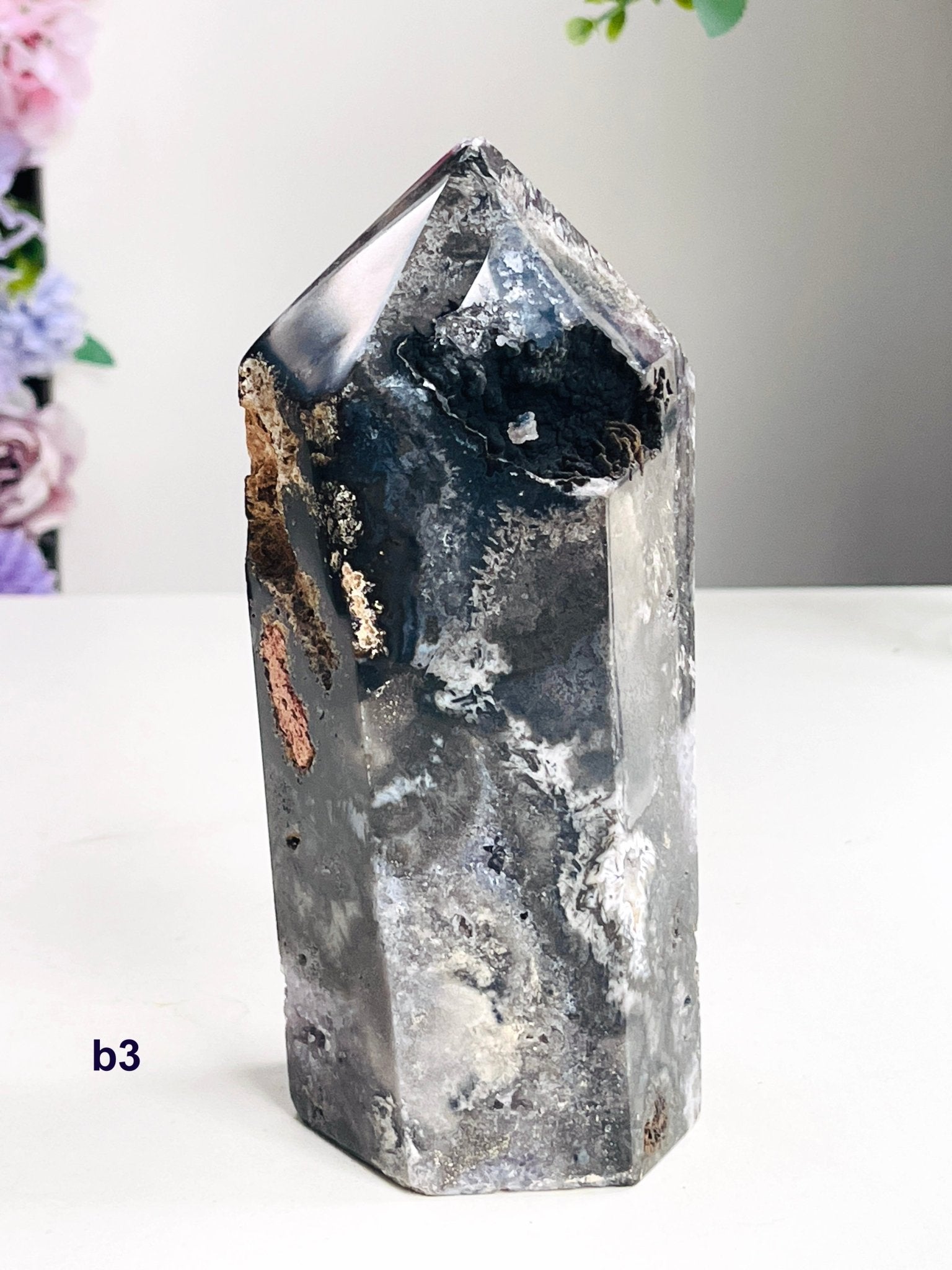Gothic Jasper Tower | Chunky Crystal Point | Dark Witchy Aesthetic - Million Years Crystal