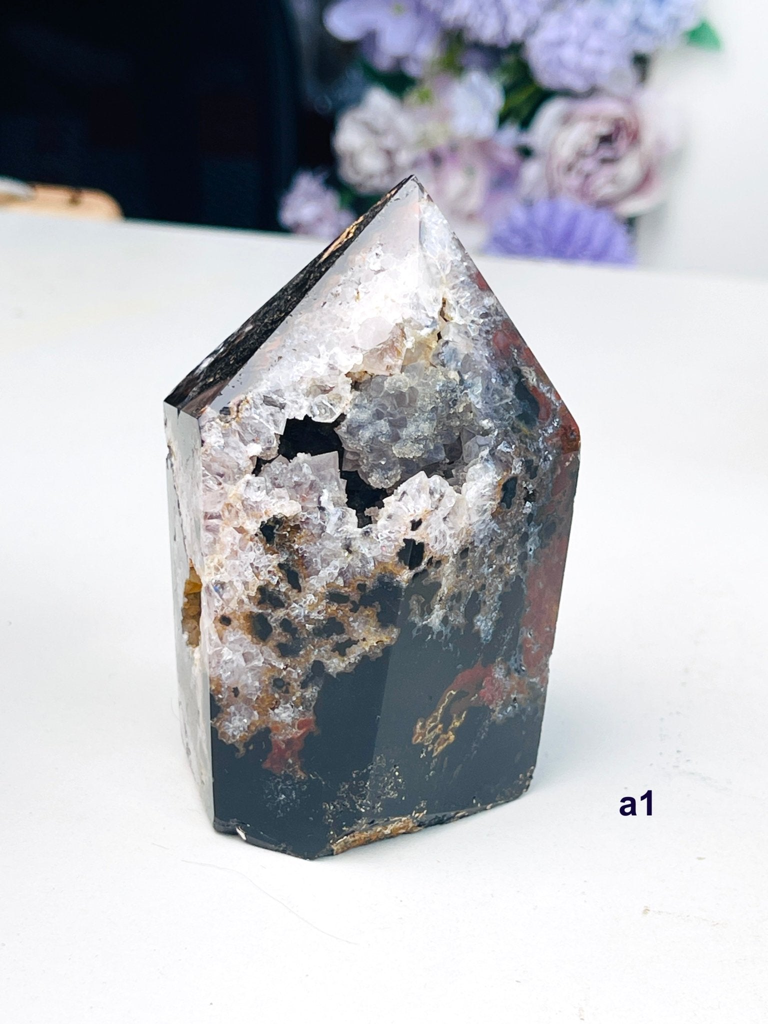 Gothic Jasper Tower | Chunky Crystal Point | Dark Witchy Aesthetic - Million Years Crystal