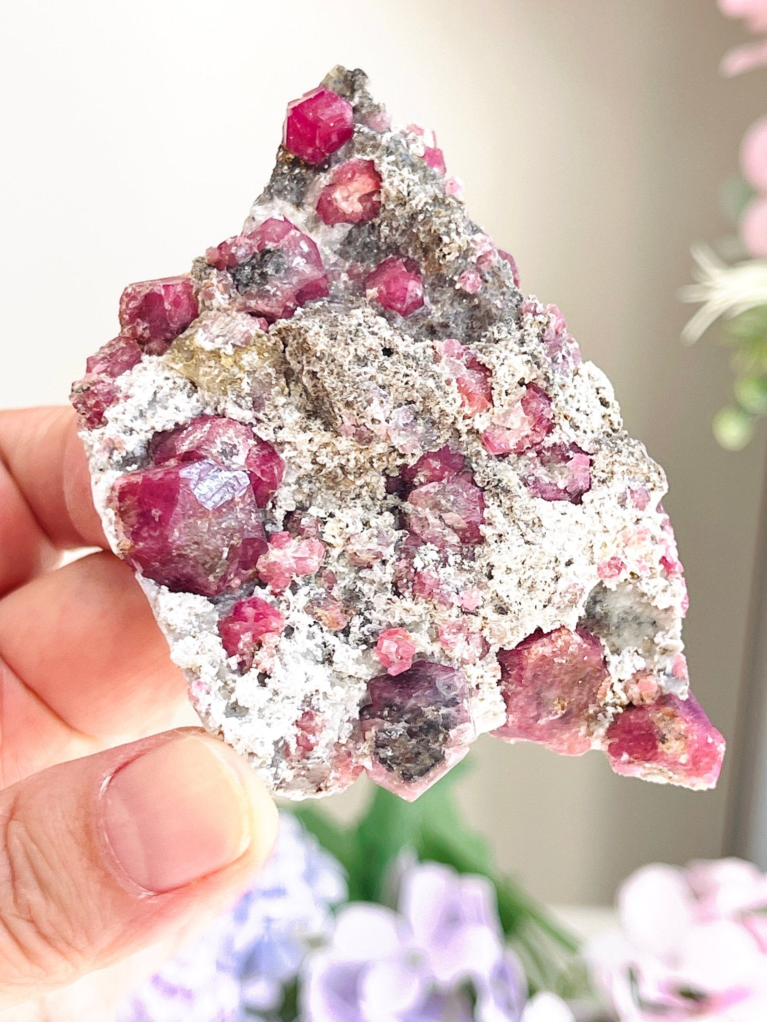 Grossular Garnet – Rare Raspberry Pink Mineral Specimen | Coahuila, Mexico - Million Years Crystal
