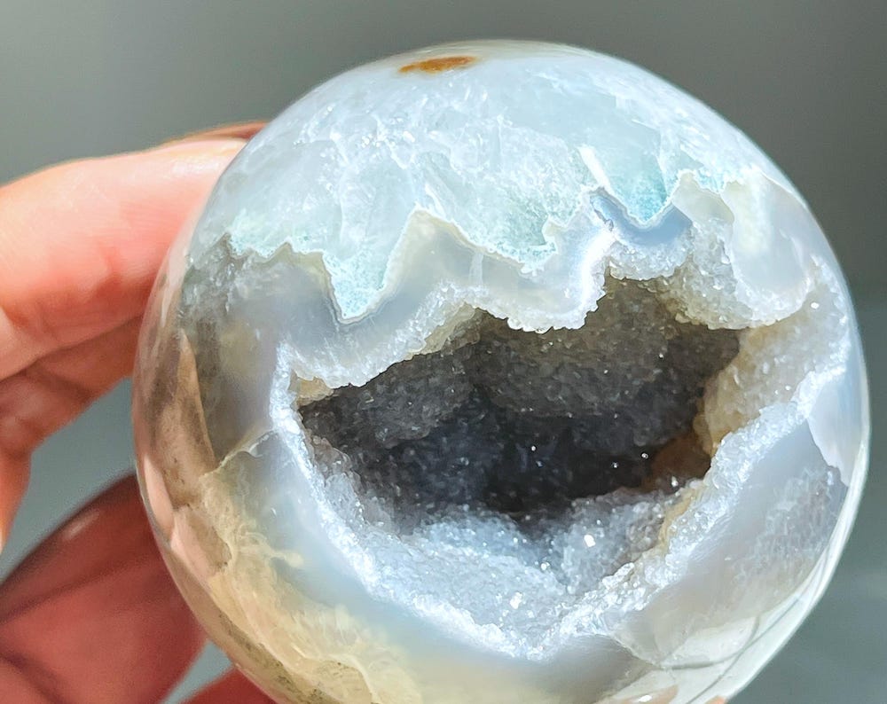 Gorgeous Rainbow Druzy Agate Sphere