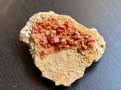 Vanadinite, Natural Red Vanadinite Crystal, Vanadinite Mineral Specimen, Vanadinite from Morocco