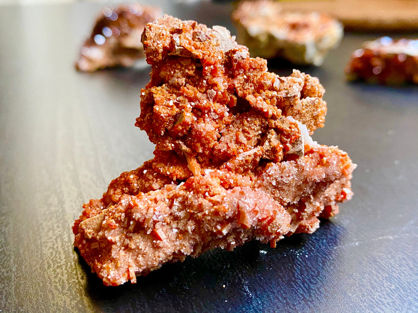 Vanadinite, Natural Red Vanadinite Crystal, Vanadinite Mineral Specimen, Vanadinite from Morocco