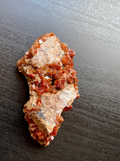 Vanadinite, Natural Red Vanadinite Crystal, Vanadinite Mineral Specimen, Vanadinite from Morocco