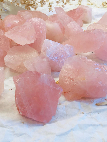 Rose Quartz Raw Natural Healing Crystal,  Large Rose Quartz Chunk, Raw Rose Quartz Specimen, Gift for Mum , Love Crystals