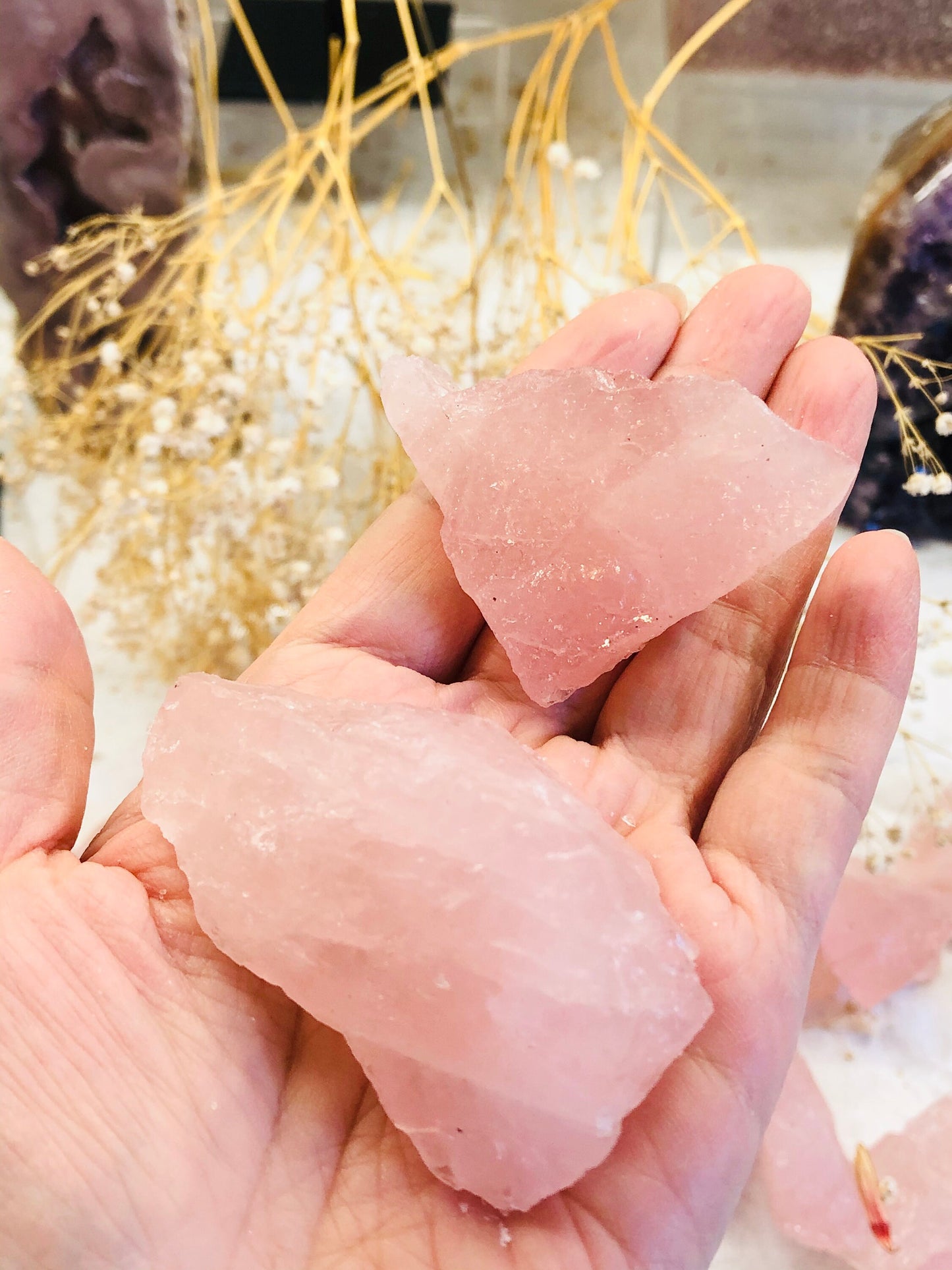 Rose Quartz Raw Natural Healing Crystal,  Large Rose Quartz Chunk, Raw Rose Quartz Specimen, Gift for Mum , Love Crystals