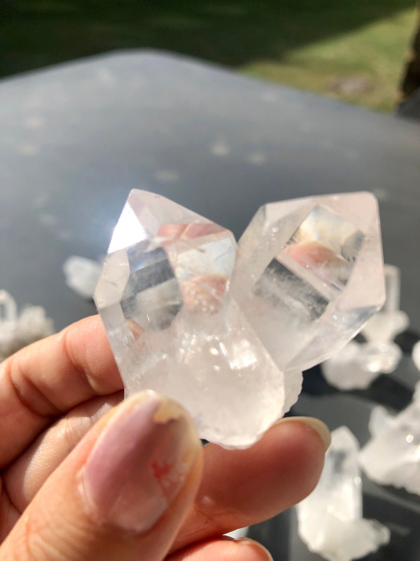 Clear Quartz Crystals Cluster