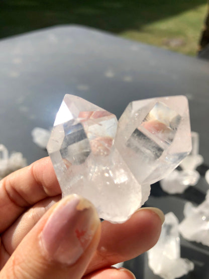 Clear Quartz Crystals Cluster