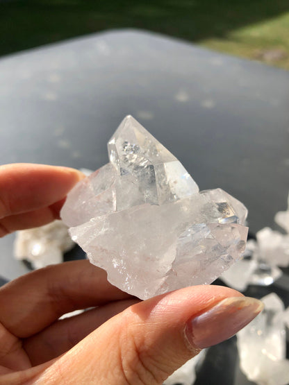 Clear Quartz Crystals Cluster