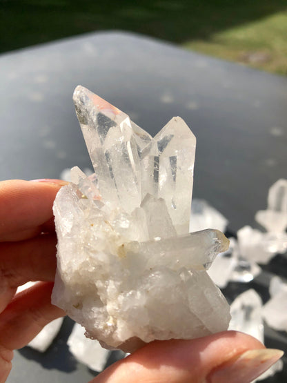 Clear Quartz Crystals Cluster