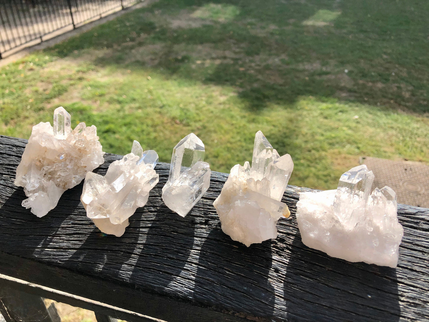 Clear Quartz Crystals Cluster