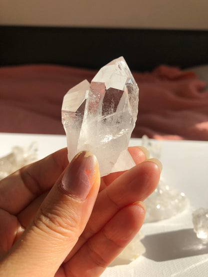 Clear Quartz Crystals Cluster