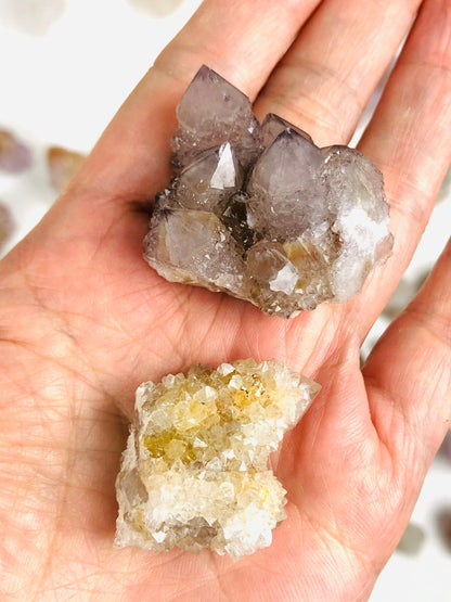 One Spirit Quartz Cluster, spirit amethyst, fairy quartz, spirit quartz point, smokey spirit quartz, citrine spirit quartz