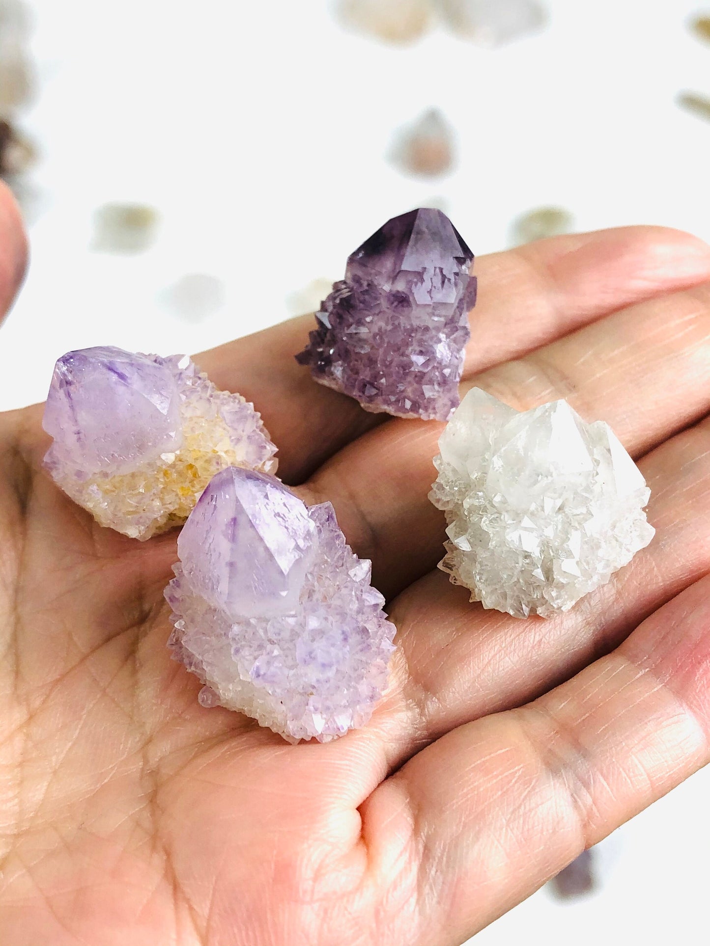 One Spirit Quartz Cluster, spirit amethyst, fairy quartz, spirit quartz point, smokey spirit quartz, citrine spirit quartz