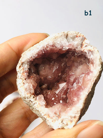 Pink Amethyst Geode Crystal, AAA Grade Pink Amethyst Geode from Argentina, Pink Amethyst Rough Geode, One Piece B4-1 Home Decor