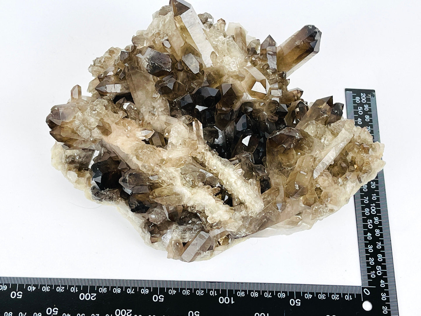 3.77kg Smoky Quartz Cluster