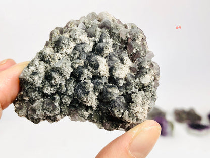 Rare Amethyst with Pyrite Specimens, Amethyst and Pyrite Mineral Specimen,  Raw Amethyst Cluster with Pyrite , Rare Mineral Specimen