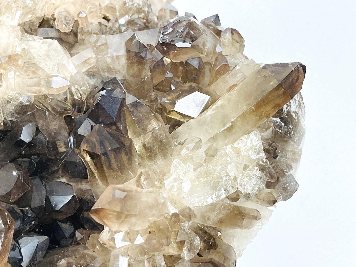 3.77kg Smoky Quartz Cluster