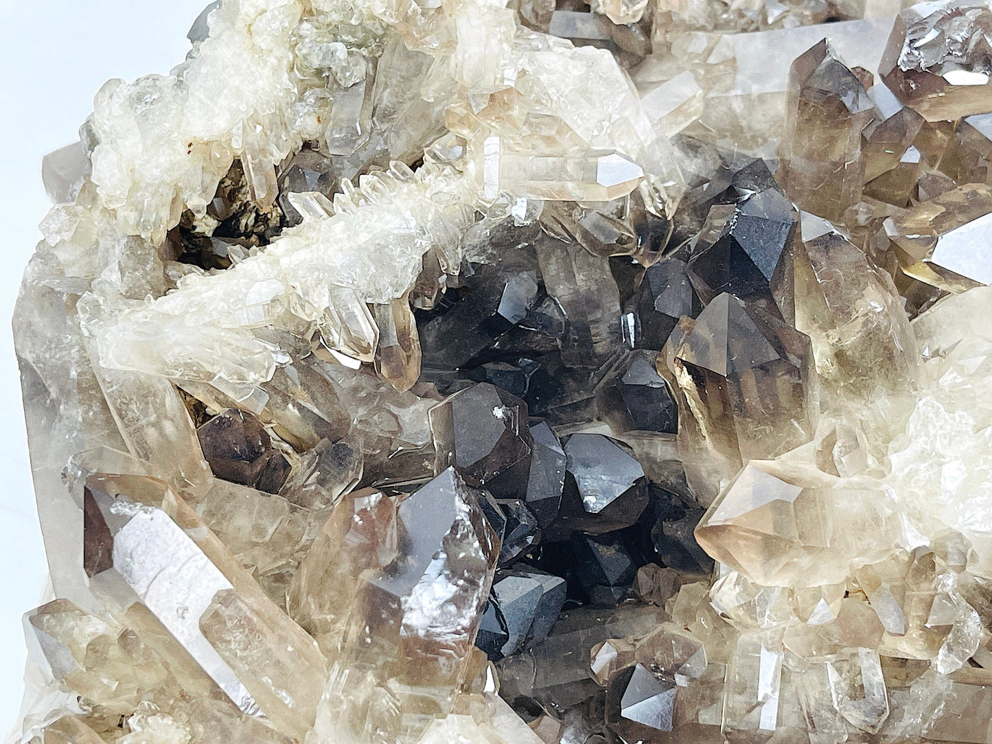 3.77kg Smoky Quartz Cluster