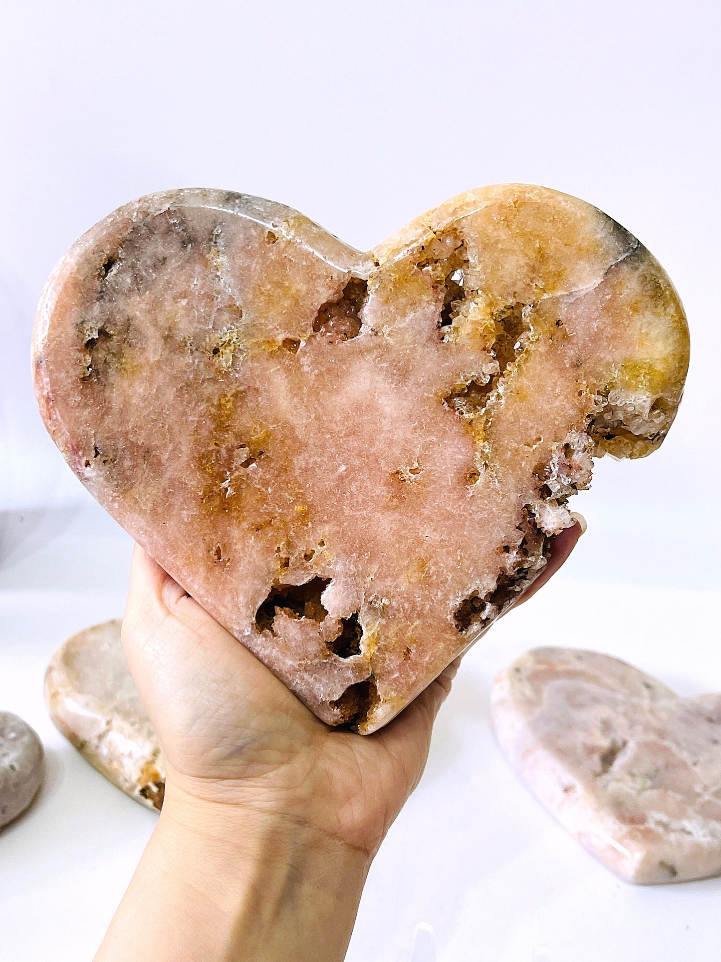 Pink Amethyst Heart, 959g Pink Amethyst Druzy Heart, Pink Amethyst Crystal Heart, Crystal Heart, Crystal Gift, Healing Crystal