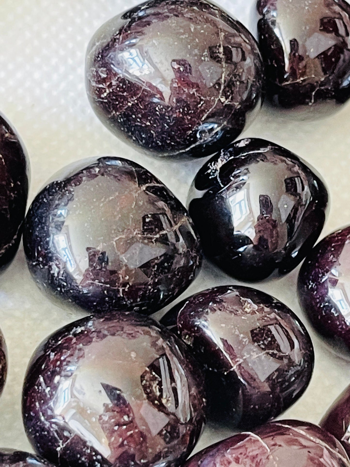 Red almandine garnet tumblestones, Garnet Almandine Tumble Stone, Garnet Almandine Crystal, Crystal Tumble Stone