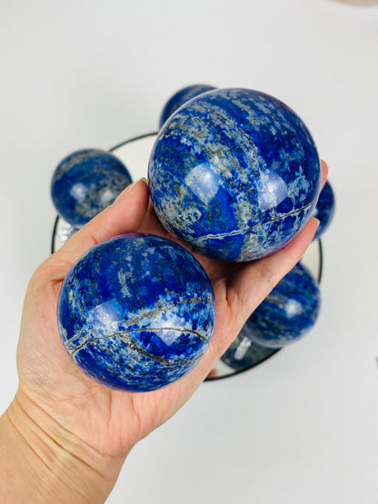 Lapis Lazulis Spheres,  56-69mm Stunning Lapis Lazulis crystal Spheres, crystal ball healing crystal,home decoration, crystal gift