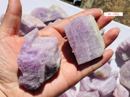 Kunzite Raw Stone, Rough Kunzite, Natural Kunzite Healing Crystal,  Large Kunzite Chunk Lovers Crystal Gift , Love Crystals