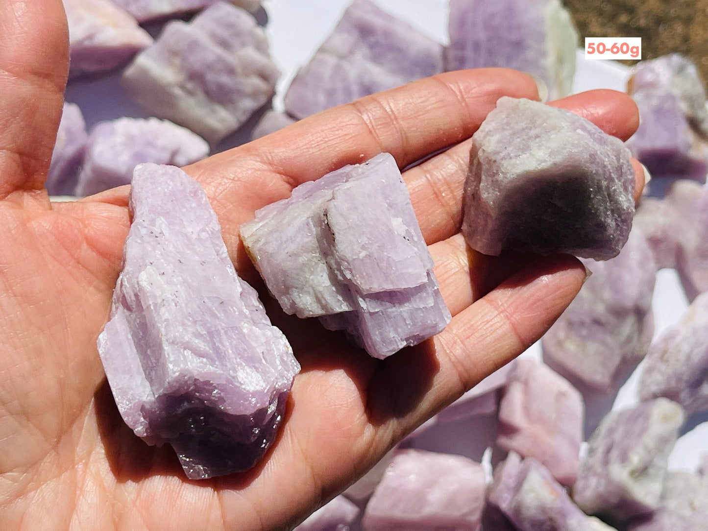 Kunzite Raw Stone, Rough Kunzite, Natural Kunzite Healing Crystal,  Large Kunzite Chunk Lovers Crystal Gift , Love Crystals