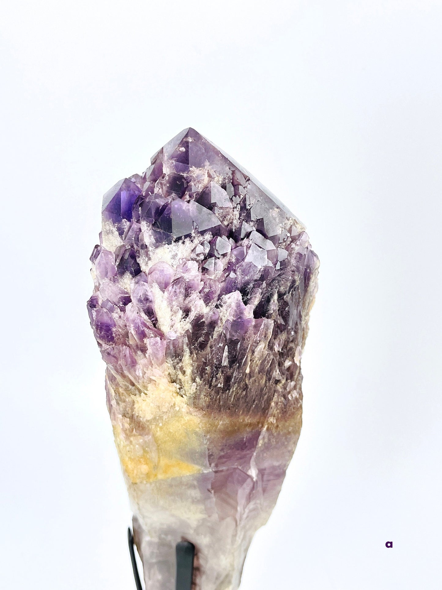 XXL Natural Raw Elestial Amethyst on Stand