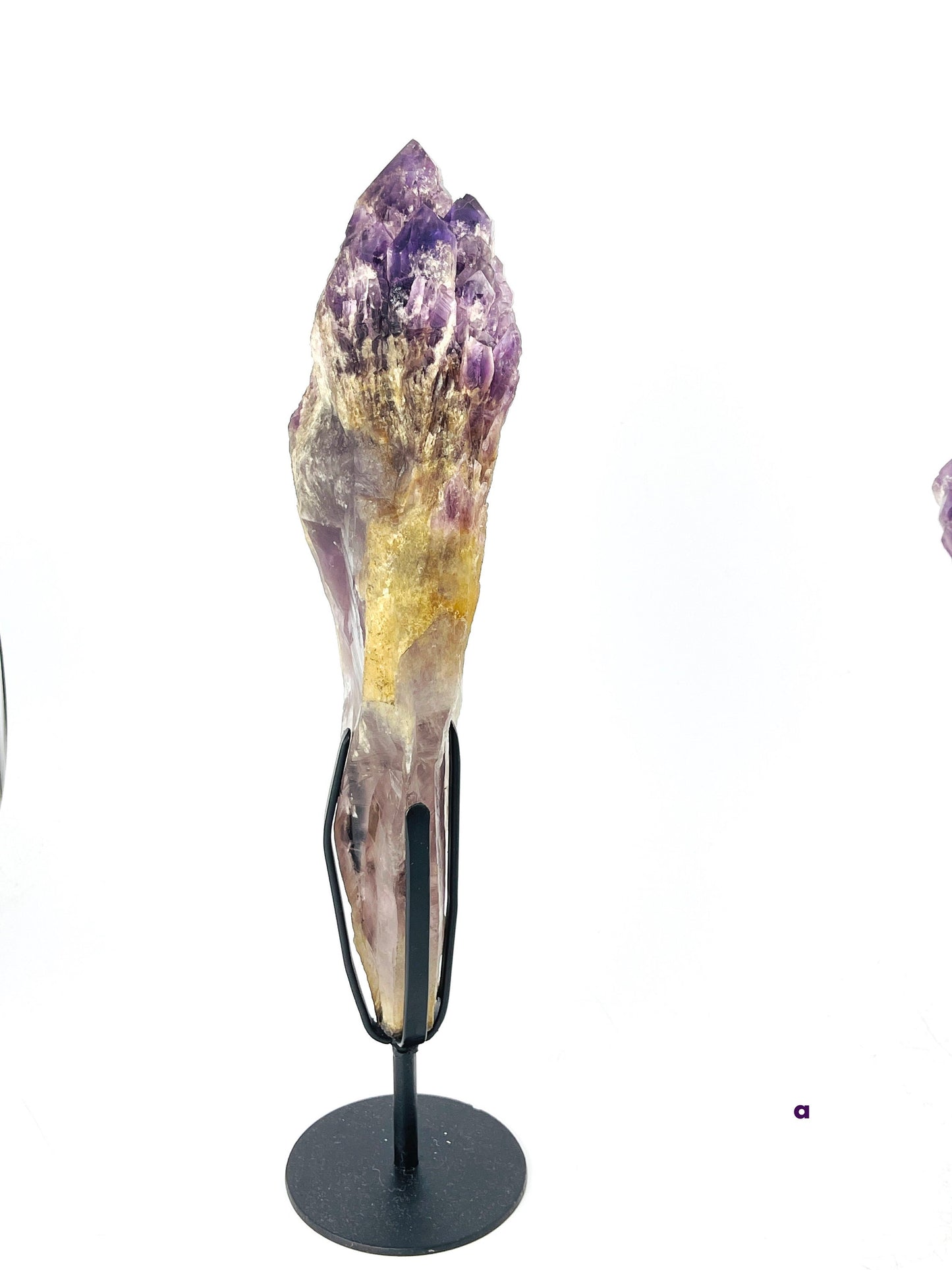 XXL Natural Raw Elestial Amethyst on Stand